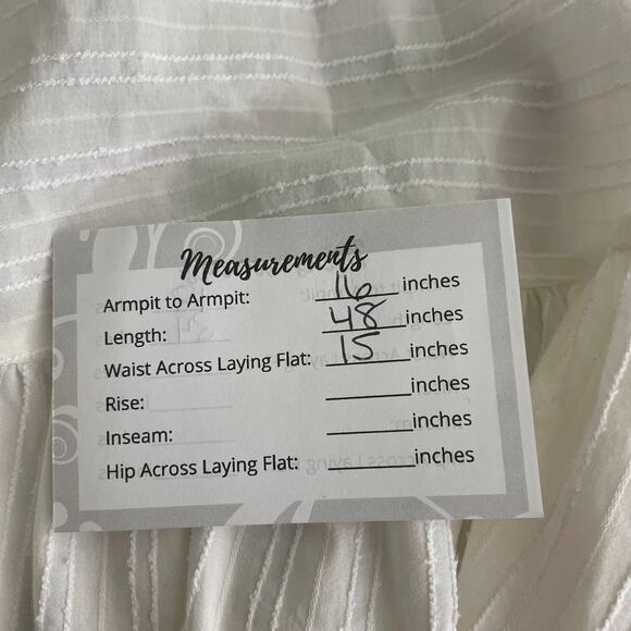 2/$30 ZARA Asymmetric Dress XS Striped White V-Neck Short Sleeve Textured #5637 - Picture 15 of 16